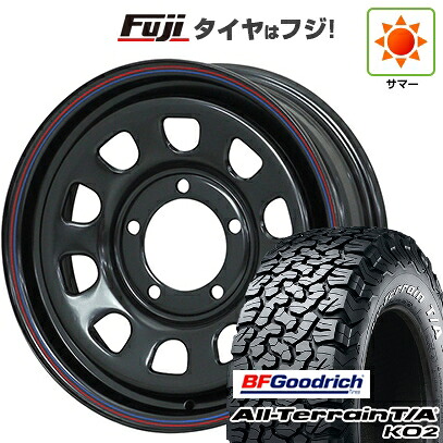 【新品】ジムニーシエラ/ジムニーノマド 夏タイヤ ホイール4本セット 30X9.5R15 BFグッドリッチ オールテレーンT/A KO2 RWL/RBL モリタ デイトナズ 6J 15インチ(送料無料)｜フジ スペシャルセレクション