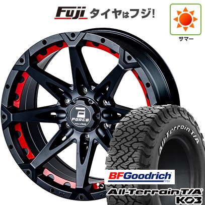 【新品国産車用6穴139.7】 夏タイヤ ホイール4本セット 265/65R18 BFグッドリッチ オールテレーンT/A KO3 RWL フォース デナリ 8J 18インチ(送料無料)|フジ スペシャルセレクション