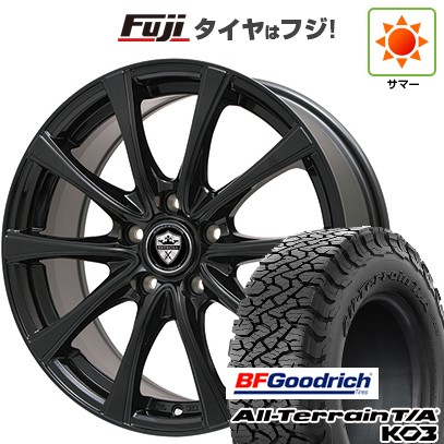 【新品国産車用5穴114.3】 夏タイヤ ホイール4本セット 215/65R16 BFグッドリッチ オールテレーンT/A KO3 RBL エルベ エステローザ FSV グロスブラック 6.5J 16インチ(送料無料)｜フジ スペシャルセレクション