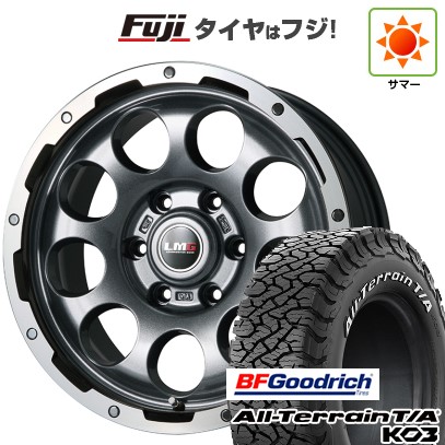 【新品】プラド/ハイラックス 夏タイヤ ホイール4本セット 265/70R17 BFグッドリッチ オールテレーンT/A KO3 RWL レアマイスター LMG CS-9 ガンメタリムポリッシュ 7.5J 17インチ(送料無料)