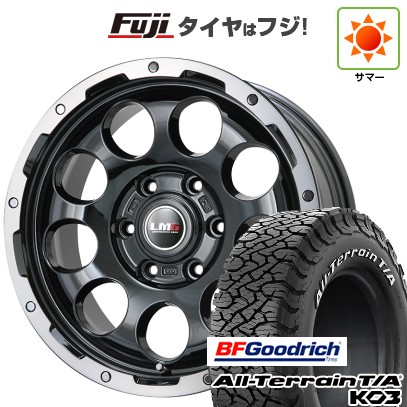【新品】プラド/ハイラックス 夏タイヤ ホイール4本セット 265/70R17 BFグッドリッチ オールテレーンT/A KO3 RWL レアマイスター LMG CS-9 ブラック/ブラッククリアリム 7.5J 17インチ(送料無料)