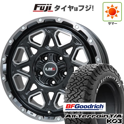 【新品】デリカD5 夏タイヤ ホイール4本セット 235/70R16 BFグッドリッチ オールテレーンT/A KO3 RWL レアマイスター LMG モンタグナ(ブラックポリッシュ/ブラッククリア) 7J 16インチ(送料無料)|フジ スペシャルセレクション