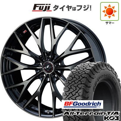 【新品国産車用5穴114.3】 夏タイヤ ホイール4本セット 215/65R16 BFグッドリッチ オールテレーンT/A KO3 RBL WEDS ウェッズ レオニス MX 6.5J 16インチ(送料無料)