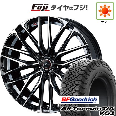 【新品国産車用5穴114.3】 夏タイヤ ホイール4本セット 225/65R17 BFグッドリッチ オールテレーンT/A KO3 RBL WEDS ウェッズ レオニス SK 7J 17インチ(送料無料)