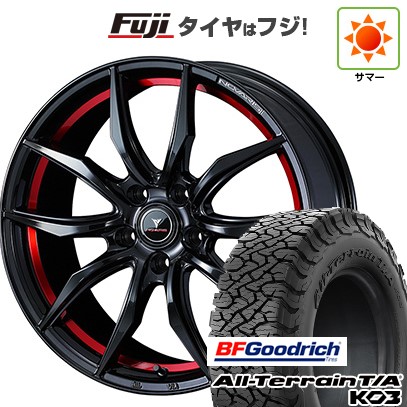 【新品国産車用5穴114.3】 夏タイヤ ホイール4本セット 225/65R17 BFグッドリッチ オールテレーンT/A KO3 RBL WEDS ウェッズ ノヴァリス ローグ VF 7J 17インチ(送料無料)｜フジ スペシャルセレクション