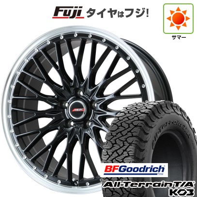 【新品国産車用5穴114.3】 夏タイヤ ホイール4本セット 225/65R17 BFグッドリッチ オールテレーンT/A KO3 RBL プレミックス MER PROMESH グロスブラック/リムポリッシュ 7J 17インチ(送料無料)|フジ スペシャルセレクション