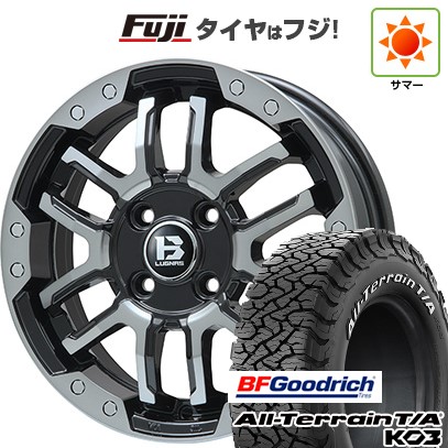 【新品】デリカD5 夏タイヤ ホイール4本セット 245/70R16 BFグッドリッチ オールテレーンT/A KO3 RWL ビッグウエイ B-LUGNAS FRD(ブラックポリッシュ/ブラッククリア) 6.5J 16インチ(送料無料)｜フジ スペシャルセレクション