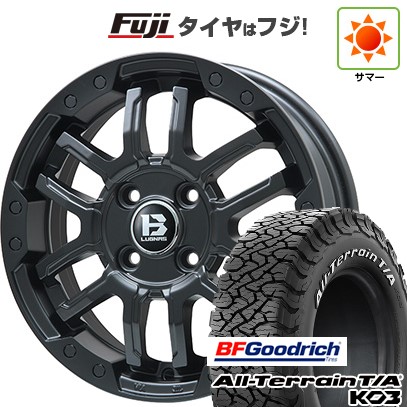 【新品】デリカD5 夏タイヤ ホイール4本セット 225/70R16 BFグッドリッチ オールテレーンT/A KO3 RWL ビッグウエイ B-LUGNAS FRD(マットブラック) 6.5J 16インチ(送料無料)