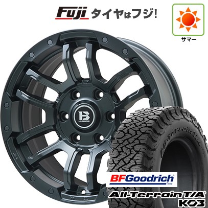 【新品】プラド/ハイラックス 夏タイヤ ホイール4本セット 265/60R18 BFグッドリッチ オールテレーンT/A KO3 RBL ビッグウエイ B-LUGNAS FRD(マットブラック) 8J 18インチ(送料無料) 133,500円