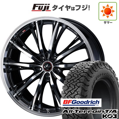 【新品国産車用5穴114.3】 夏タイヤ ホイール4本セット 225/65R17 BFグッドリッチ オールテレーンT/A KO3 RBL WEDS ウェッズ レオニス RT 7J 17インチ(送料無料)
