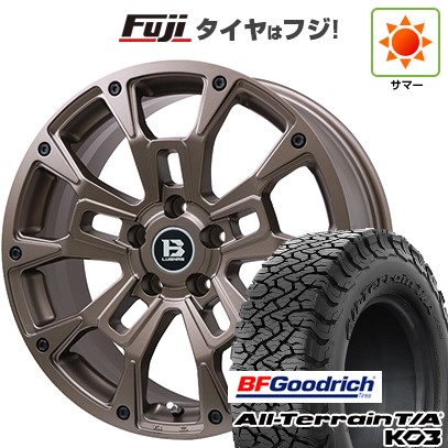 【新品国産車用5穴114.3】 夏タイヤ ホイール4本セット 215/65R16 BFグッドリッチ オールテレーンT/A KO3 RBL ビッグウエイ B-LUGNAS BRD(マットブロンズ) 6.5J 16インチ(送料無料) 100,870円