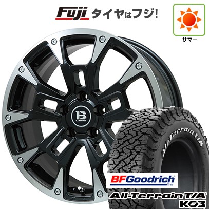 【新品】デリカD5 夏タイヤ ホイール4本セット 215/70R16 BFグッドリッチ オールテレーンT/A KO3 RWL ビッグウエイ B-LUGNAS BRD(ブラックポリッシュ/ブラッククリア) 6.5J 16インチ(送料無料)|フジ スペシャルセレクション