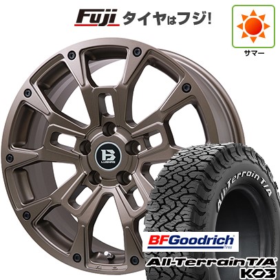 【新品】デリカD5 夏タイヤ ホイール4本セット 245/70R16 BFグッドリッチ オールテレーンT/A KO3 RWL ビッグウエイ B-LUGNAS BRD(マットブロンズ) 6.5J 16インチ(送料無料)|フジ スペシャルセレクション