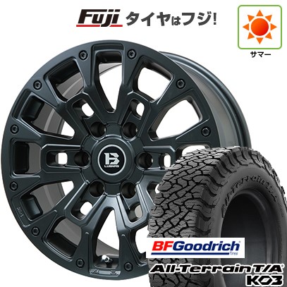 【新品】プラド/ハイラックス 夏タイヤ ホイール4本セット 265/60R18 BFグッドリッチ オールテレーンT/A KO3 RBL ビッグウエイ B-LUGNAS BRD(マットブラック) 8J 18インチ(送料無料)