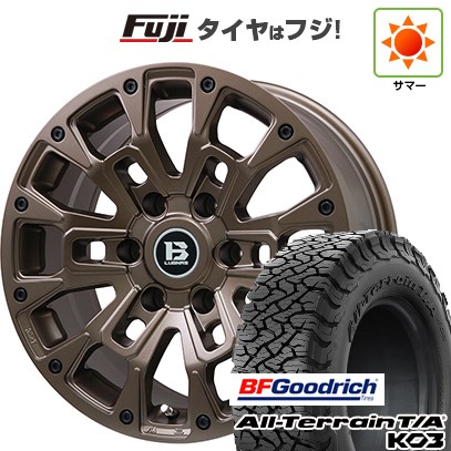 【新品】プラド/ハイラックス 夏タイヤ ホイール4本セット 265/60R18 BFグッドリッチ オールテレーンT/A KO3 RBL ビッグウエイ B-LUGNAS BRD(マットブロンズ) 8J 18インチ(送料無料)