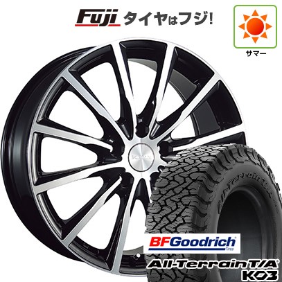 【新品国産車用5穴114.3】 夏タイヤ ホイール4本セット 225/65R17 BFグッドリッチ オールテレーンT/A KO3 RBL ブリヂストン バルミナ A12 7J 17インチ(送料無料)｜フジ スペシャルセレクション