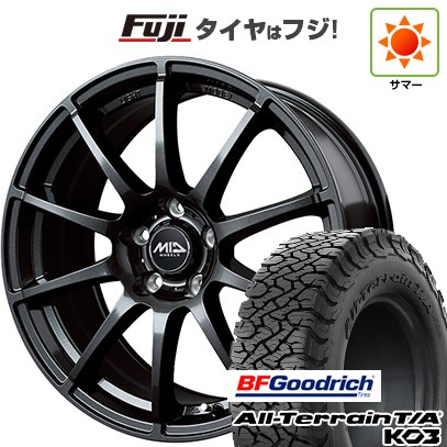 【新品国産車用5穴114.3】 夏タイヤ ホイール4本セット 225/65R17 BFグッドリッチ オールテレーンT/A KO3 RBL MID WHEELS スタッグ ストロングガンメタ 7J 17インチ(送料無料)｜フジ スペシャルセレクション