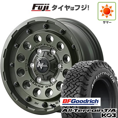 【新品】デリカD5 夏タイヤ ホイール4本セット 215/70R16 BFグッドリッチ オールテレーンT/A KO3 RWL MID WHEELS NITRO POWER H12 ショットガン タクティカルエディション 7J 16インチ(送料無料)
