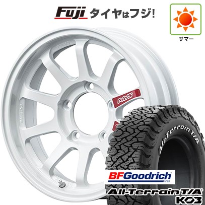 【新品】ジムニーシエラ/ジムニーノマド 夏タイヤ ホイール4本セット 225/70R16 BFグッドリッチ オールテレーンT/A KO3 RWL RAYS レイズ A LAP-J PRO 6J 16インチ(送料無料)