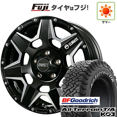 【新品】デリカD5 夏タイヤ ホイール4本セット 235/70R16 BFグッドリッチ オールテレーンT/A KO3 RWL クライメイト スワット(マットブラックマシニング) 7J 16インチ(送料無料)|フジ スペシャルセレクション