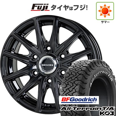 【新品】プラド/ハイラックス 夏タイヤ ホイール4本セット 265/65R17 BFグッドリッチ オールテレーンT/A KO3 RWL ホットスタッフ バイソン BN-01 7.5J 17インチ(送料無料)｜フジ スペシャルセレクション