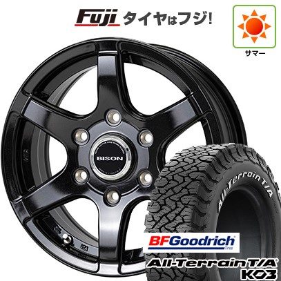 【新品】プラド/ハイラックス 夏タイヤ ホイール4本セット 265/65R17 BFグッドリッチ オールテレーンT/A KO3 RWL ホットスタッフ バイソン BN-04 7.5J 17インチ(送料無料)|フジ スペシャルセレクション