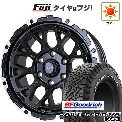【新品】プラド/ハイラックス 夏タイヤ ホイール4本セット 265/70R17 BFグッドリッチ オールテレーンT/A KO3 RWL フォーバイフォーエンジニア エアージー ロックス 8J 17インチ(送料無料)