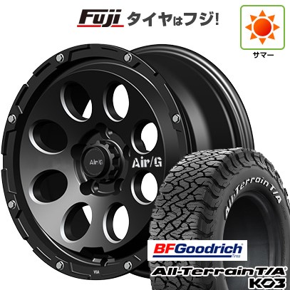 【新品国産車用5穴114.3】 夏タイヤ ホイール4本セット 215/65R16 BFグッドリッチ オールテレーンT/A KO3 RBL フォーバイフォーエンジニア エアージー マッシヴ 7J 16インチ(送料無料)