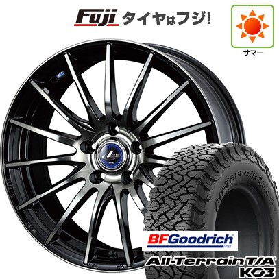 【新品国産車用5穴114.3】 夏タイヤ ホイール4本セット 225/65R17 BFグッドリッチ オールテレーンT/A KO3 RBL WEDS ウェッズ レオニス NAVIA 05 7J 17インチ(送料無料)