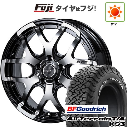 【新品】デリカD5 夏タイヤ ホイール4本セット 245/70R16 BFグッドリッチ オールテレーンT/A KO3 RWL SSR ディバイド ZS 7J 16インチ(送料無料)|フジ スペシャルセレクション