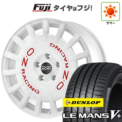【新品国産車用5穴100】 夏タイヤ ホイール4本セット 215/40R18 ダンロップ ルマン V+(ファイブプラス) OZ ラリーレーシング 7.5J 18インチ(送料無料)｜フジ スペシャルセレクション