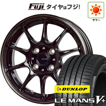 【新品国産車用4穴100】 夏タイヤ ホイール4本セット 185/55R16 ダンロップ ルマン V+(ファイブプラス) ホットスタッフ ジースピード P-07 5.5J 16インチ(送料無料)|フジ スペシャルセレクション