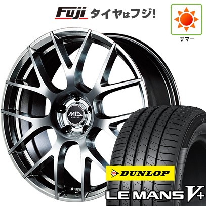 【新品国産車用5穴114.3】 夏タイヤ ホイール4本セット 215/40R18 ダンロップ ルマン V+(ファイブプラス) MID WHEELS MID EXCLUSIVE 027F 7J 18インチ(送料無料)