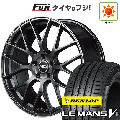【新品国産車用5穴114.3】 夏タイヤ ホイール4本セット 225/45R18 ダンロップ ルマン V+(ファイブプラス) MID WHEELS MID EXCLUSIVE 028F 7J 18インチ(送料無料)