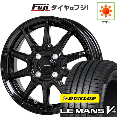 【新品国産車用4穴100】 夏タイヤ ホイール4本セット 175/65R14 ダンロップ ルマン V+(ファイブプラス) ホットスタッフ ジースピード G-05 5.5J 14インチ(送料無料)