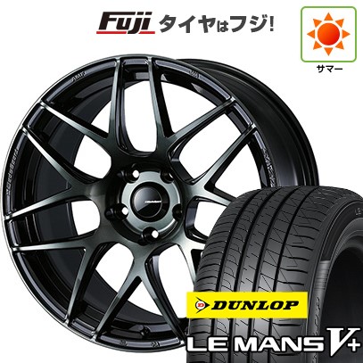 【新品国産車用5穴114.3】 夏タイヤ ホイール4本セット 225/45R18 ダンロップ ルマン V+(ファイブプラス) WEDS ウェッズ ウェッズスポーツ SA-27R 7.5J 18インチ(送料無料)｜フジ スペシャルセレクション