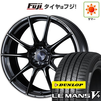 【新品国産車用5穴114.3】 夏タイヤ ホイール4本セット 245/40R20 ダンロップ ルマン V+(ファイブプラス) WEDS ウェッズスポーツ SA-25R 8.5J 20インチ(送料無料)