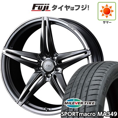 【新品国産車用5穴114.3】 夏タイヤ ホイール4本セット 215/35R19 ミレバー スポーツマクロ MA349(限定) WEDS ウェッズ F-ZERO FZ-3 8J 19インチ(送料無料)|フジ スペシャルセレクション