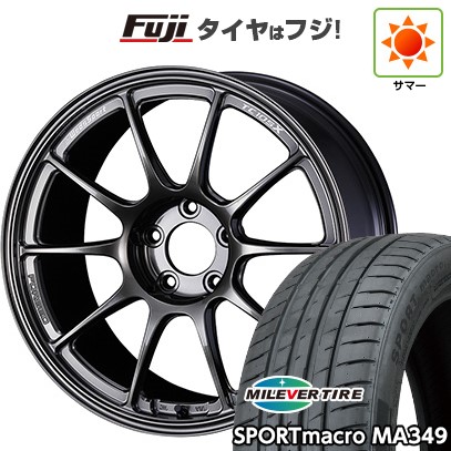 【新品国産車用5穴100】 夏タイヤ ホイール4本セット 205/50R17 ミレバー スポーツマクロ MA349(限定) WEDS ウェッズスポーツ TC-105X フォージド 7.5J 17インチ(送料無料)|フジ スペシャルセレクション