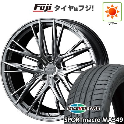 【新品国産車用5穴114.3】 夏タイヤ ホイール4本セット 225/35R20 ミレバー スポーツマクロ MA349(限定) WEDS ウェッズ F-ZERO FZ-5 9J 20インチ(送料無料)|フジ スペシャルセレクション