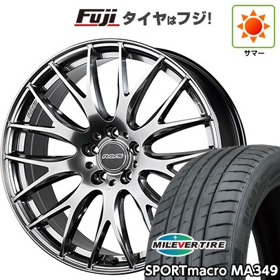 【新品国産車用5穴114.3】 夏タイヤ ホイール4本セット 235/55R18 ミレバー スポーツマクロ MA349（限定） RAYS レイズ ホムラ 2X9Plus 7.5J 18インチ(送料無料)