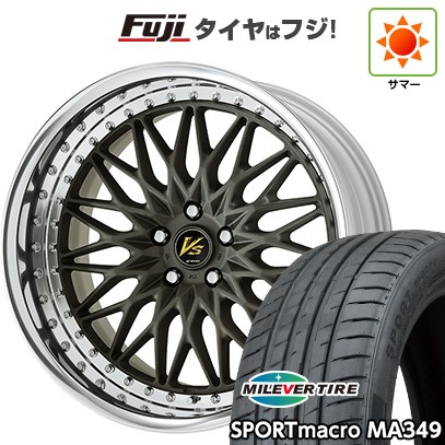 【新品国産車用5穴114.3】 夏タイヤ ホイール4本セット 255/35R20 ミレバー スポーツマクロ MA349（限定） WORK ワーク VS VS-XV 9J 20インチ(送料無料)