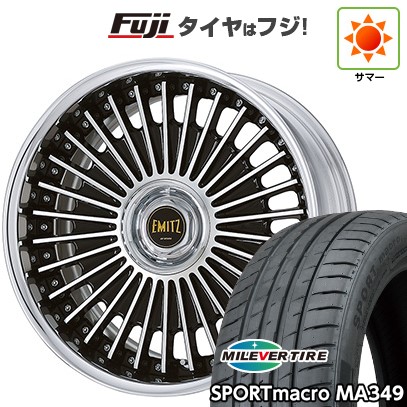 【新品国産車用5穴114.3】 夏タイヤ ホイール4本セット 225/35R20 ミレバー スポーツマクロ MA349(限定) WORK ワーク イミッツ 8.5J 20インチ(送料無料)