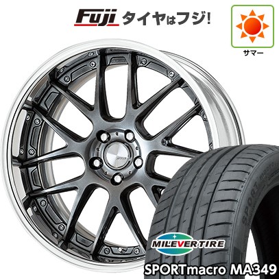 【新品国産車用5穴114.3】 夏タイヤ ホイール4本セット 225/35R20 ミレバー スポーツマクロ MA349(限定) WORK ワーク ランベック LM7 8J 20インチ(送料無料)|フジ スペシャルセレクション