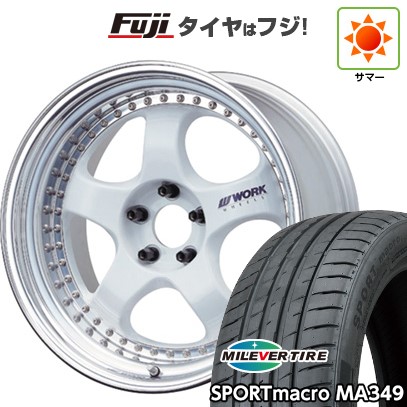 【新品国産車用5穴114.3】 夏タイヤ ホイール4本セット 235/55R18 ミレバー スポーツマクロ MA349（限定） WORK ワーク マイスター S1 3P 8J 18インチ(送料無料)｜フジ スペシャルセレクション