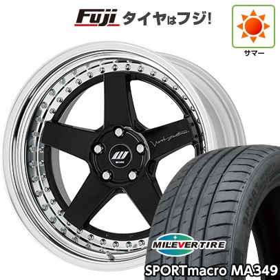 【新品国産車用5穴114.3】 夏タイヤ ホイール4本セット 225/35R20 ミレバー スポーツマクロ MA349（限定） WORK ワーク ジスタンス W5S S/W 8.5J 20インチ(送料無料)｜フジ スペシャルセレクション