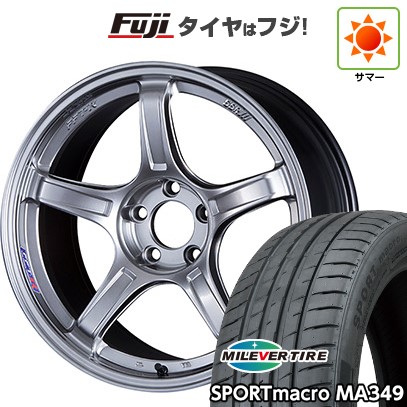 【新品国産車用5穴100】 夏タイヤ ホイール4本セット 225/40R18 ミレバー スポーツマクロ MA349（限定） SSR GT GTX03 7.5J 18インチ(送料無料)