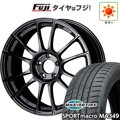 【新品国産車用5穴114.3】 夏タイヤ ホイール4本セット 235/55R18 ミレバー スポーツマクロ MA349（限定） SSR GT GTX04 7.5J 18インチ(送料無料)