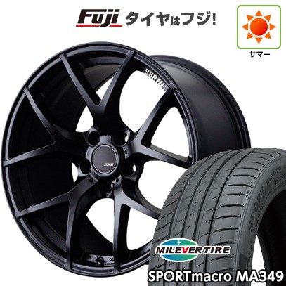 【新品国産車用5穴114.3】 夏タイヤ ホイール4本セット 215/45R18 ミレバー スポーツマクロ MA349（限定） SSR GT GTV03 7.5J 18インチ(送料無料)｜フジ スペシャルセレクション