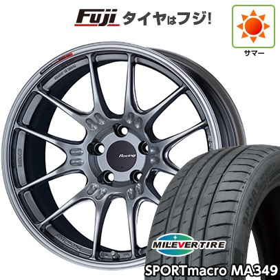 【新品国産車用5穴114.3】 夏タイヤ ホイール4本セット 235/55R18 ミレバー スポーツマクロ MA349（限定） ENKEI エンケイ Racing GTC02 7.5J 18インチ(送料無料) 104,750円